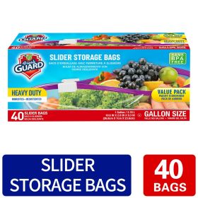 40 Count Slider Storage Bags, Zippered Fresh-keeping Bag, Heavy Duty Food Sorting Storage Bag, Food Preservation Sealed Bag, For Fruit, Grain